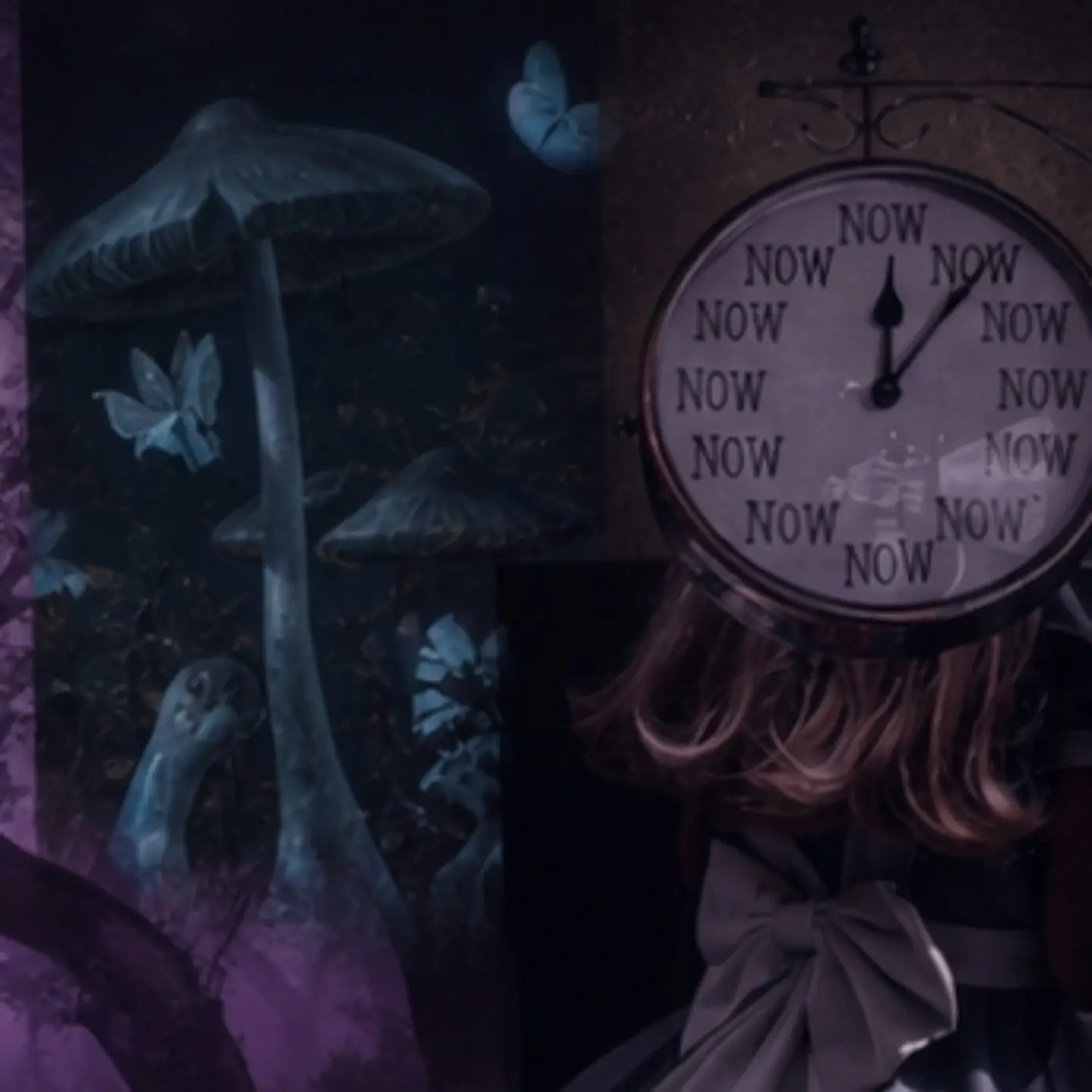 Alice Underground clock artwork
