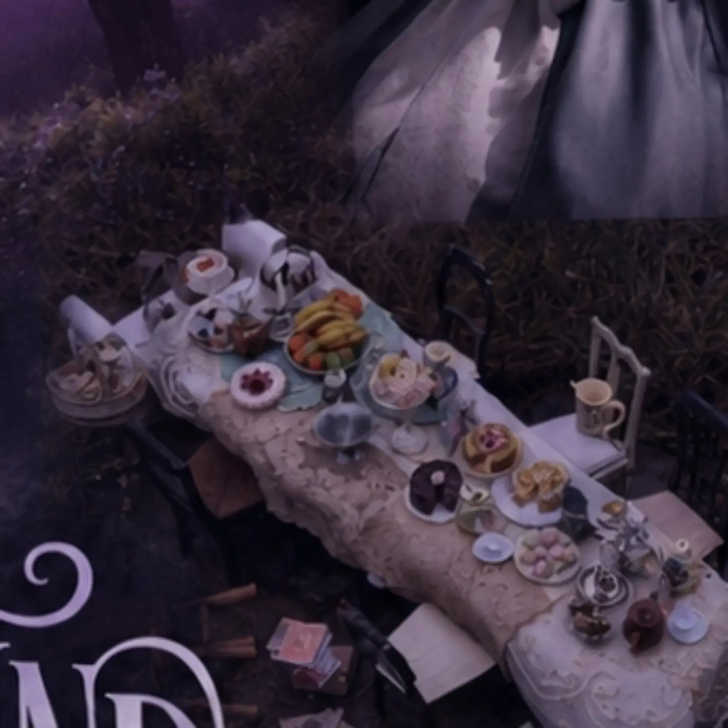 Alice Underground tea party artwork